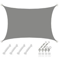 SONNENSEGEL Wasserdicht 300/200 cm Grau - Grau, Kunststoff (200/300cm) - Amanka