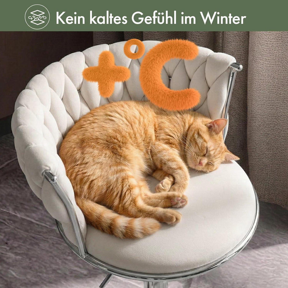 BARHOCKER 2er Set Samt Beigeweiß Höhenverstellbar - Weiß, Textil (48/78/51cm)