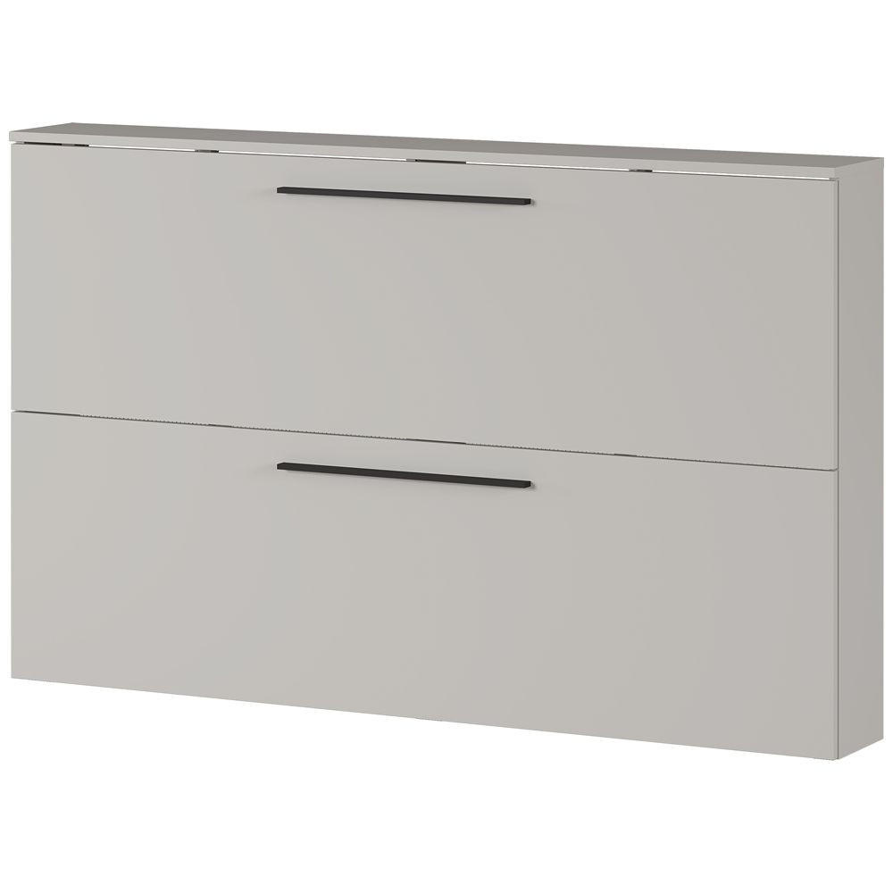SCHUHSCHRANK Utrera-01 - Kaschmir, Holzwerkstoff (140/85/19cm) - Lomado