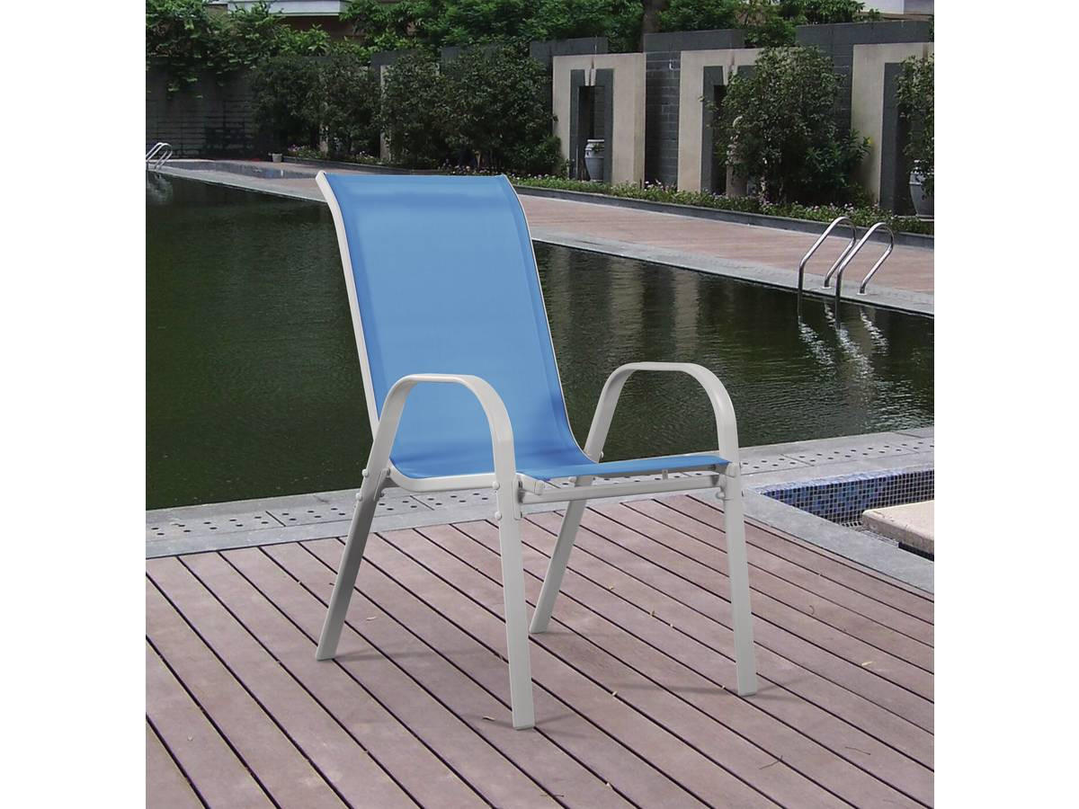 GARTENSESSEL cordoba Blau - Blau, Metall (75/92/53cm) - Habitat Garten