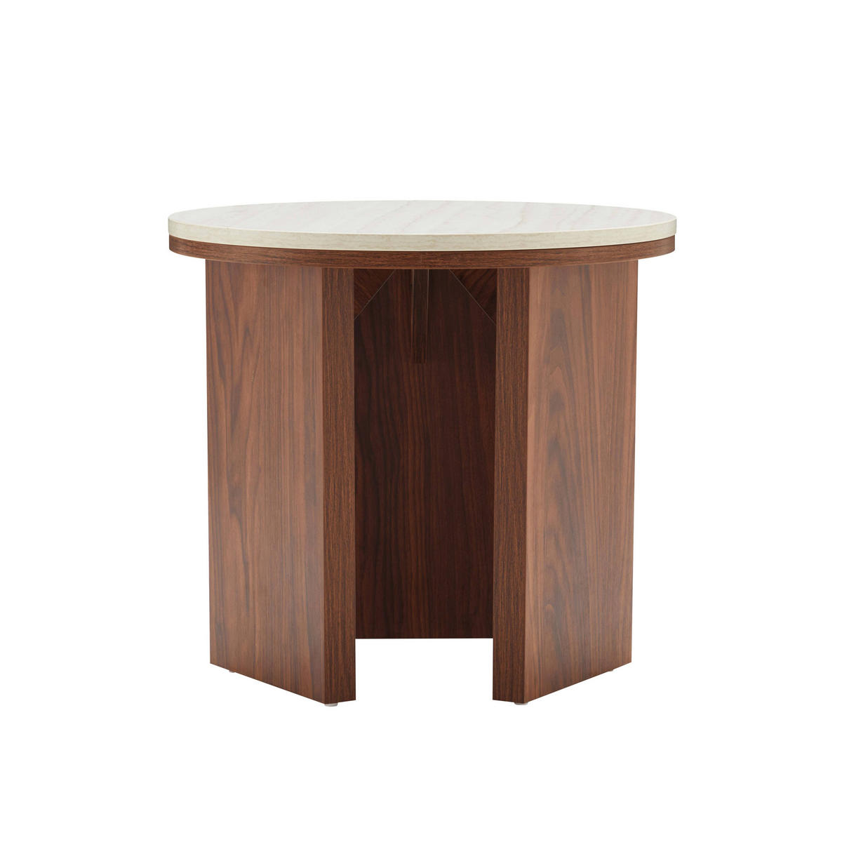 COUCHTISCH, dunkles Holz - Braun, Holz (50/50/45cm) - Oviala