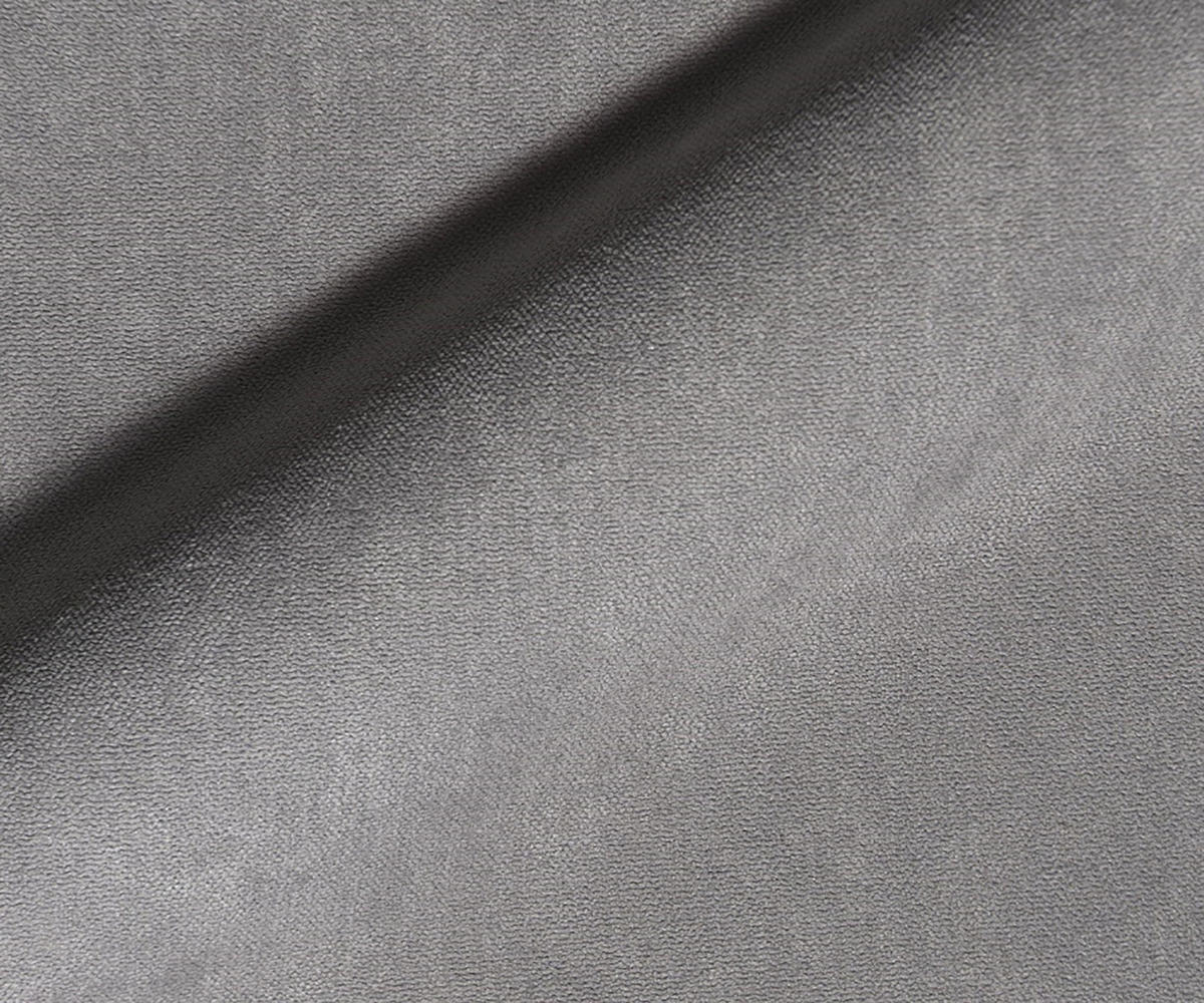 ECKSOFA Zenith Grau Luxusmicrofaser, Ottomane rechts - Schwarz/Grau, Holz/Kunststoff (262/176cm) - S-Style Möbel