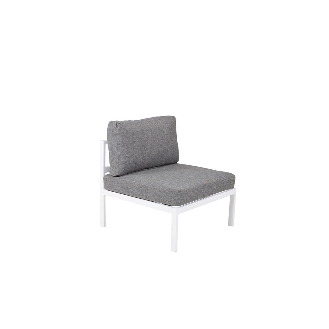 LOUNGESESSEL, Copacabana, Weiß, Metall, 70 x 74 x 66 cm - Weiß, Metall (70/66/74cm) - ebuy24