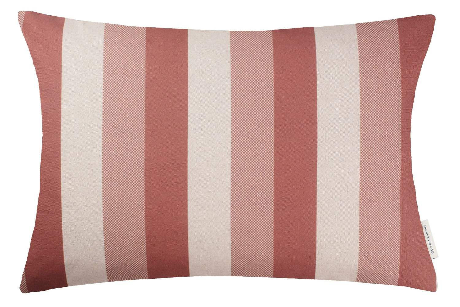 ZIERKISSENHÜLLE Checked Stripe rost 40x60cm - Rostfarben, Textil (40/60cm) - Tom Tailor