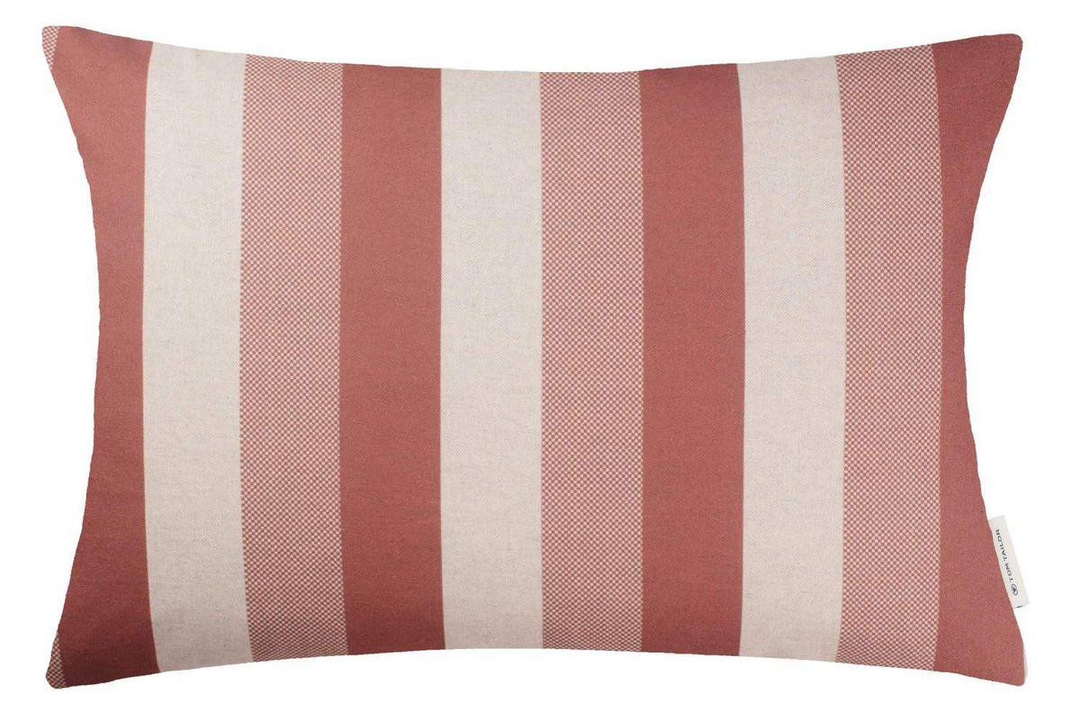 ZIERKISSENHÜLLE Checked Stripe rost 40x60cm - Rostfarben, Textil (40/60cm) - Tom Tailor