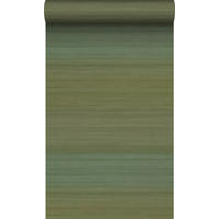 TAPETE Gewebeoptik mit Farbverlauf 53 cm x 10.05 m - Grün, Papier (53/1000cm) - Origin Wallcoverings