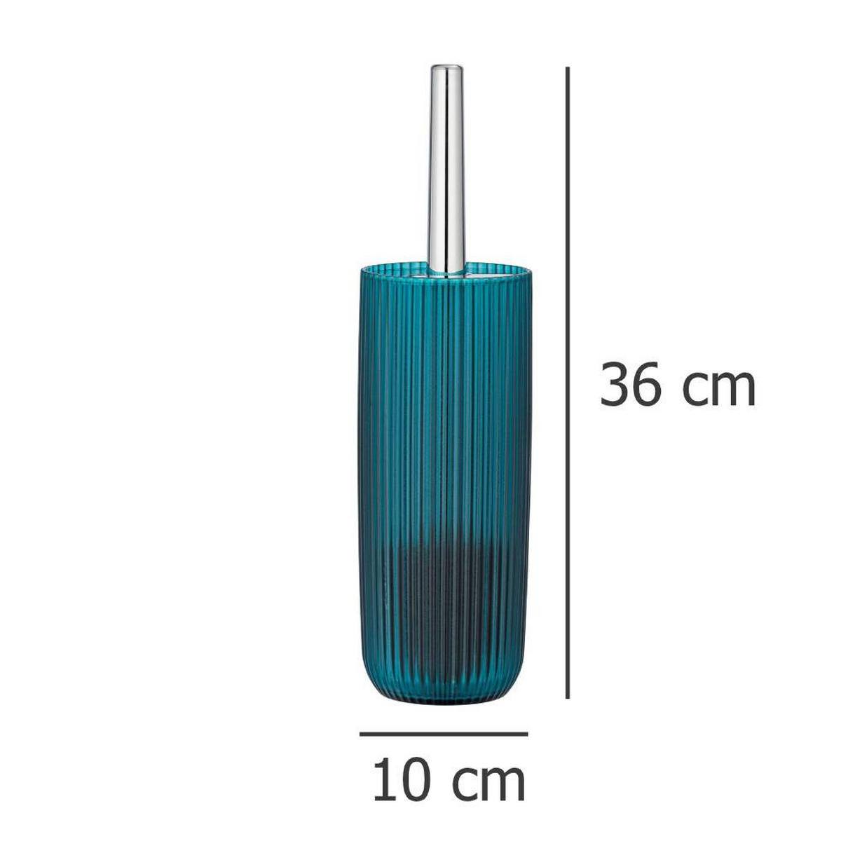 WC-BÜRSTE meerblau Agropoli 10/10/36 cm - Blau, Kunststoff (10/36/10cm) - Wenko