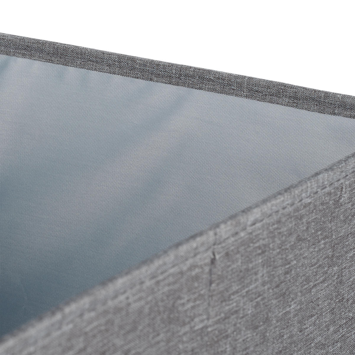 2XAUFBEWAHRUNGSBOX - Grau, Wellpappe/Textil (43/34/43cm) - Relaxdays