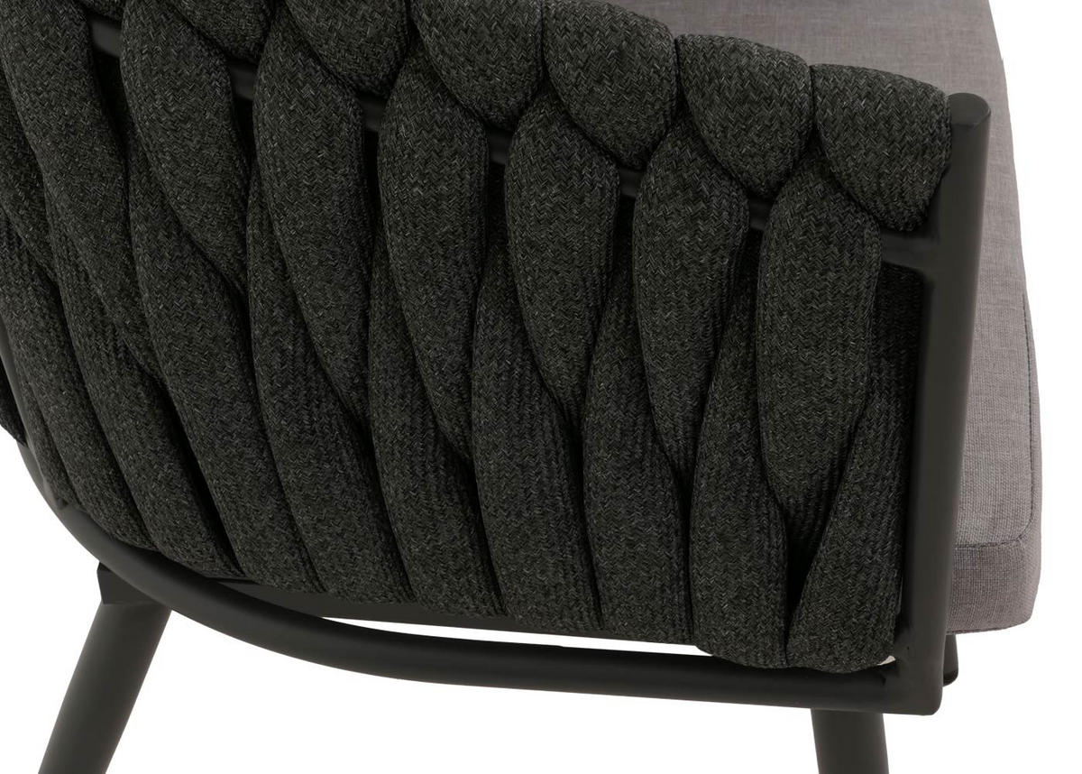 ESSZIMMERSTUHL Dunkelgrau, Hellgrau 6er-Set - Dunkelgrau/Hellgrau, Textil (61/82/57cm) - MCW