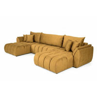WOHNLANDSCHAFT Collin Mit Schlaffunktion - Gelb, Holzwerkstoff/Textil (382/85/185cm) - Fun Möbel