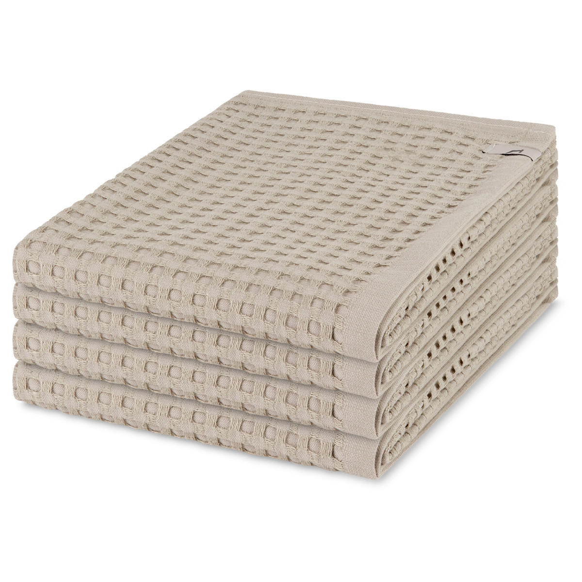 HANDTUCH Piquee 4er-Set - Beige, Textil (50/100cm) - MÖVE
