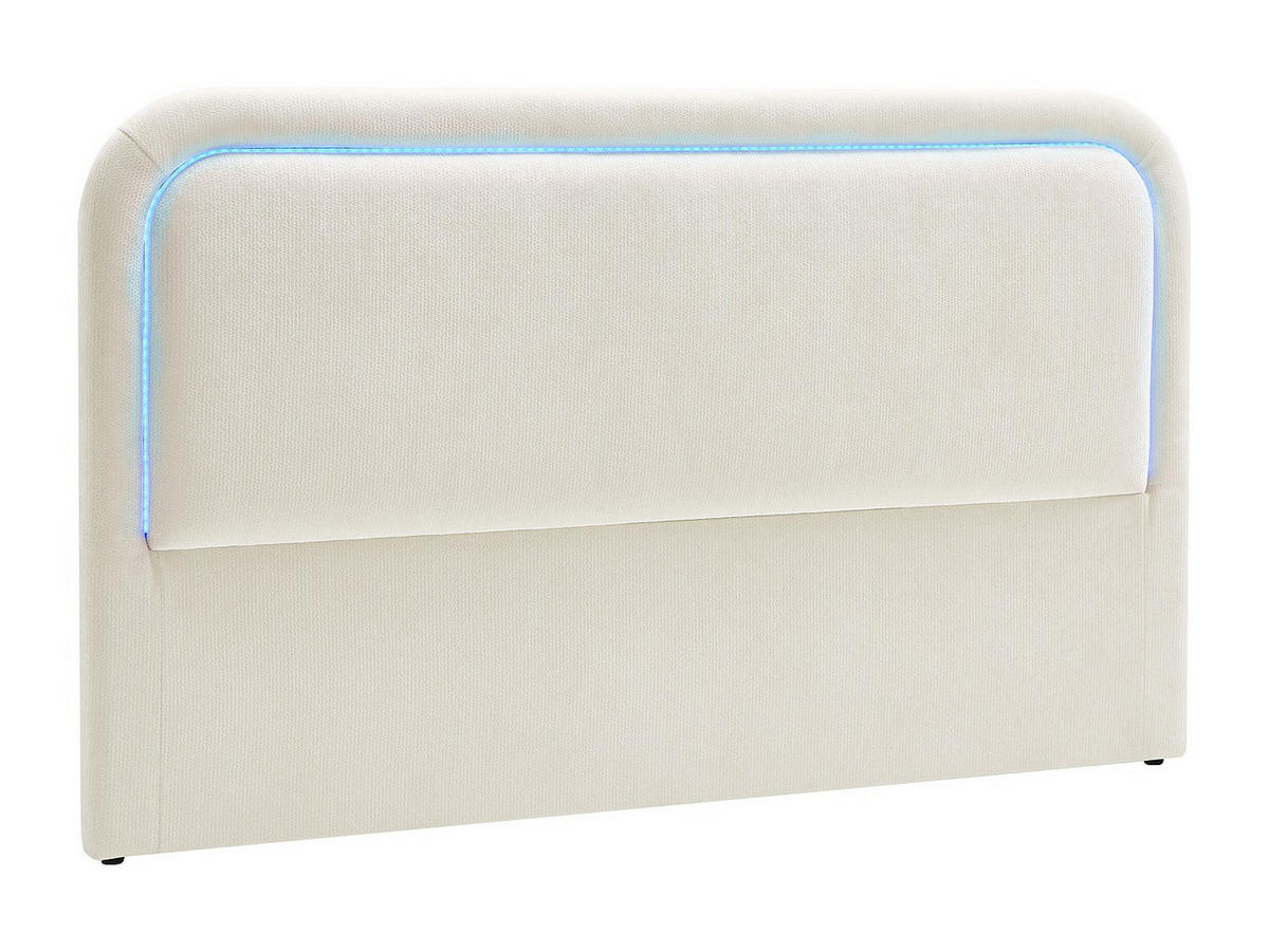 BETTKOPFTEIL - 2 Personen - stoff - beige Irsita - Beige, Textil (190/8/110cm) - Vente-Unique