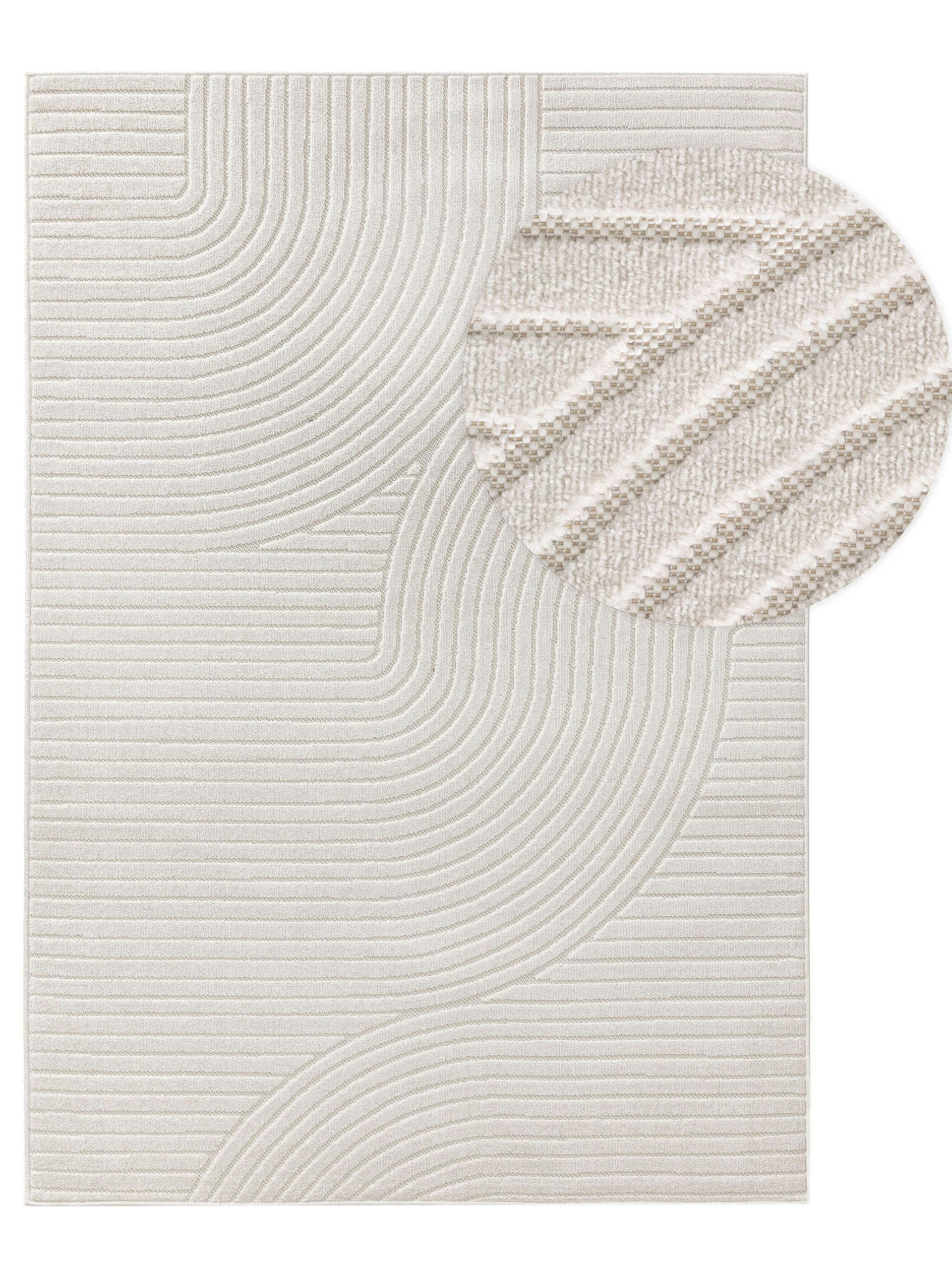 OUTDOORTEPPICH Mars Cream 120x170 cm - Creme, Textil (120/170cm) - benuta Pop