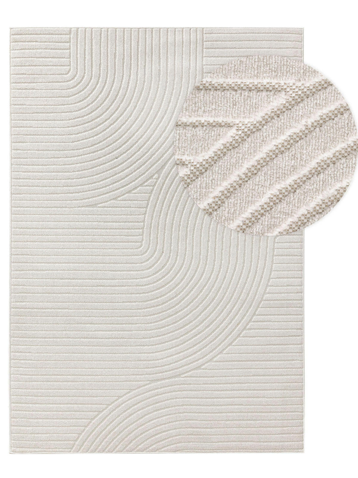 OUTDOORTEPPICH Mars Cream 240x340 cm - Creme, Textil (240/340cm) - benuta Pop
