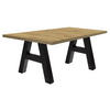 ESSTISCH ausziehbar Elia 7 160 x 90 x 75 Esszimmertisch Schwarzstahl/Asteiche - Eiche Artisan, Holz (160/90/75cm) - 58aufmkessel