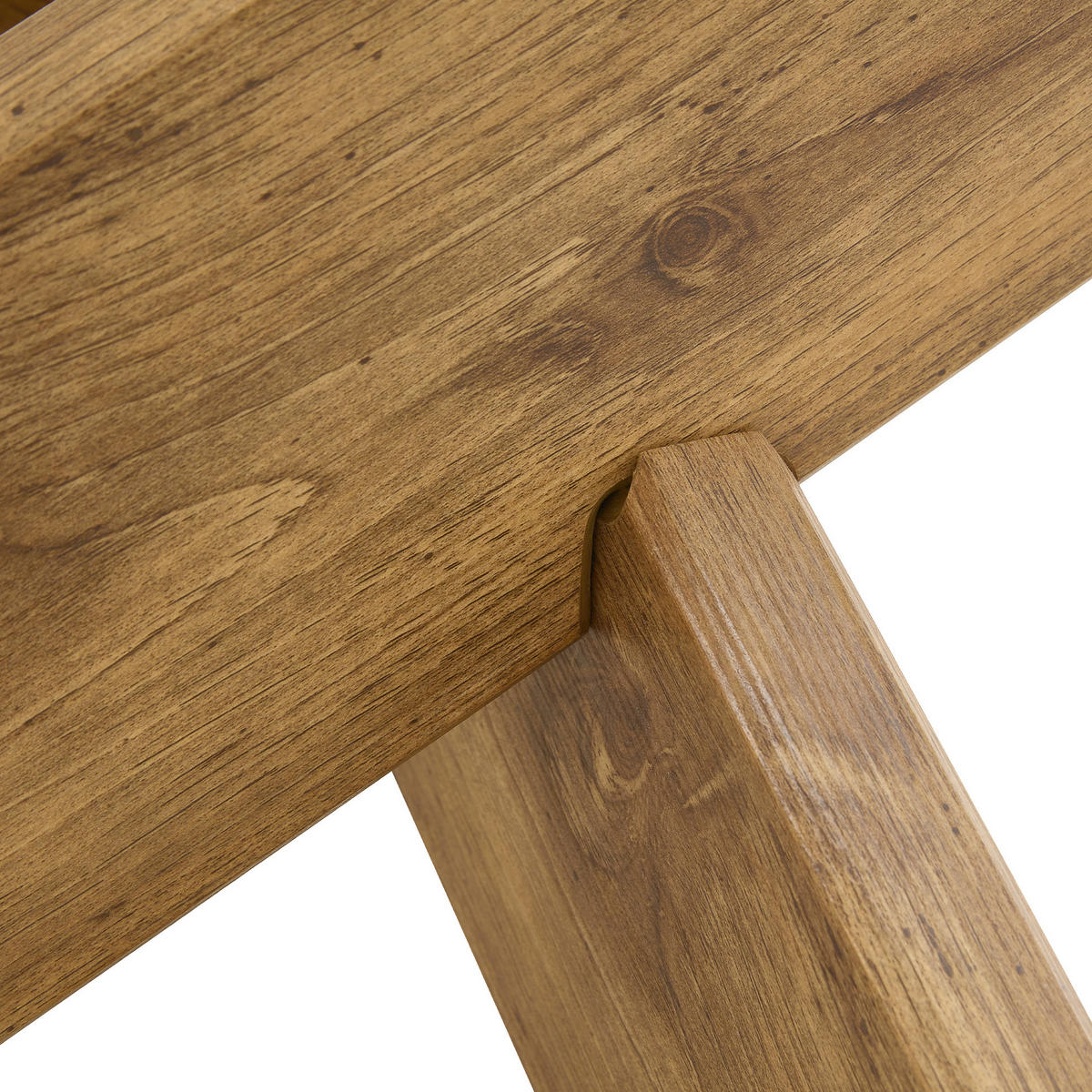 COUCHTISCH aus MDF und Glas Ø79x45 cm in Naturfarben - Naturfarben, Glas (79/79/45cm) - Modfu
