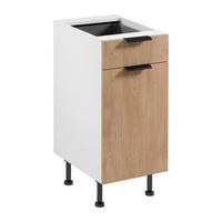 UNTERSCHRANK D40S1 P/L – Sorento Weiß Sonoma Eiche – Weiß / Sonoma Eiche - Weiß/Sonoma Eiche, Holzwerkstoff (40/87/52cm) - ROYAL24_MARKT