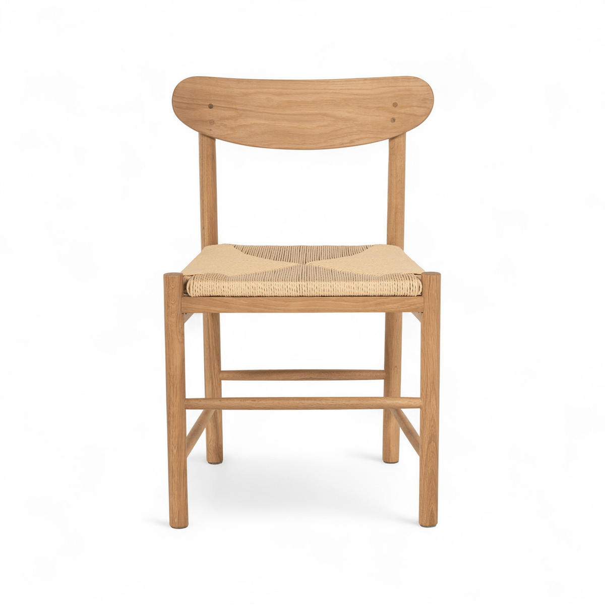 STUHL-SET 6 Stück in Rattan / Eiche Wildeiche - Braun, Holz/Papier (51/78/41cm) - Furnhouse