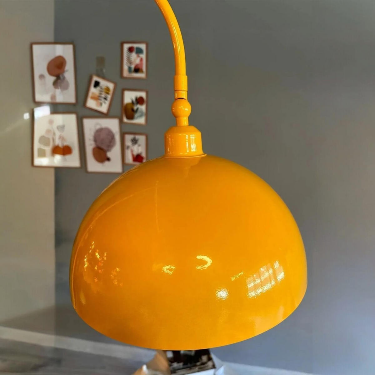 STEHLAMPE Gorkiede - Gelb, Metall (170/37/170cm) - Bamyum