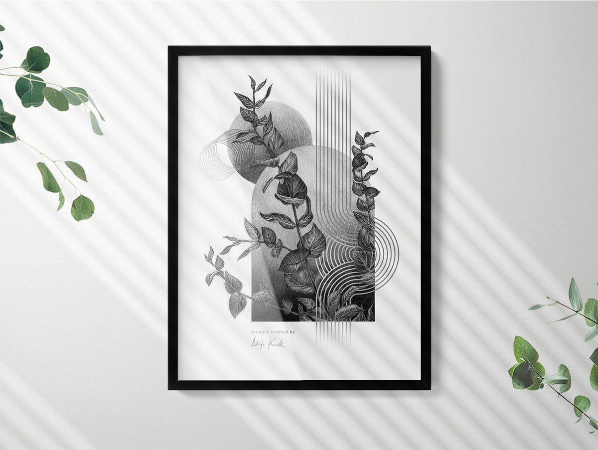 BILDERRAHMEN - Schwarz, Kunststoff (60/80/1.5cm) - Wallfluent