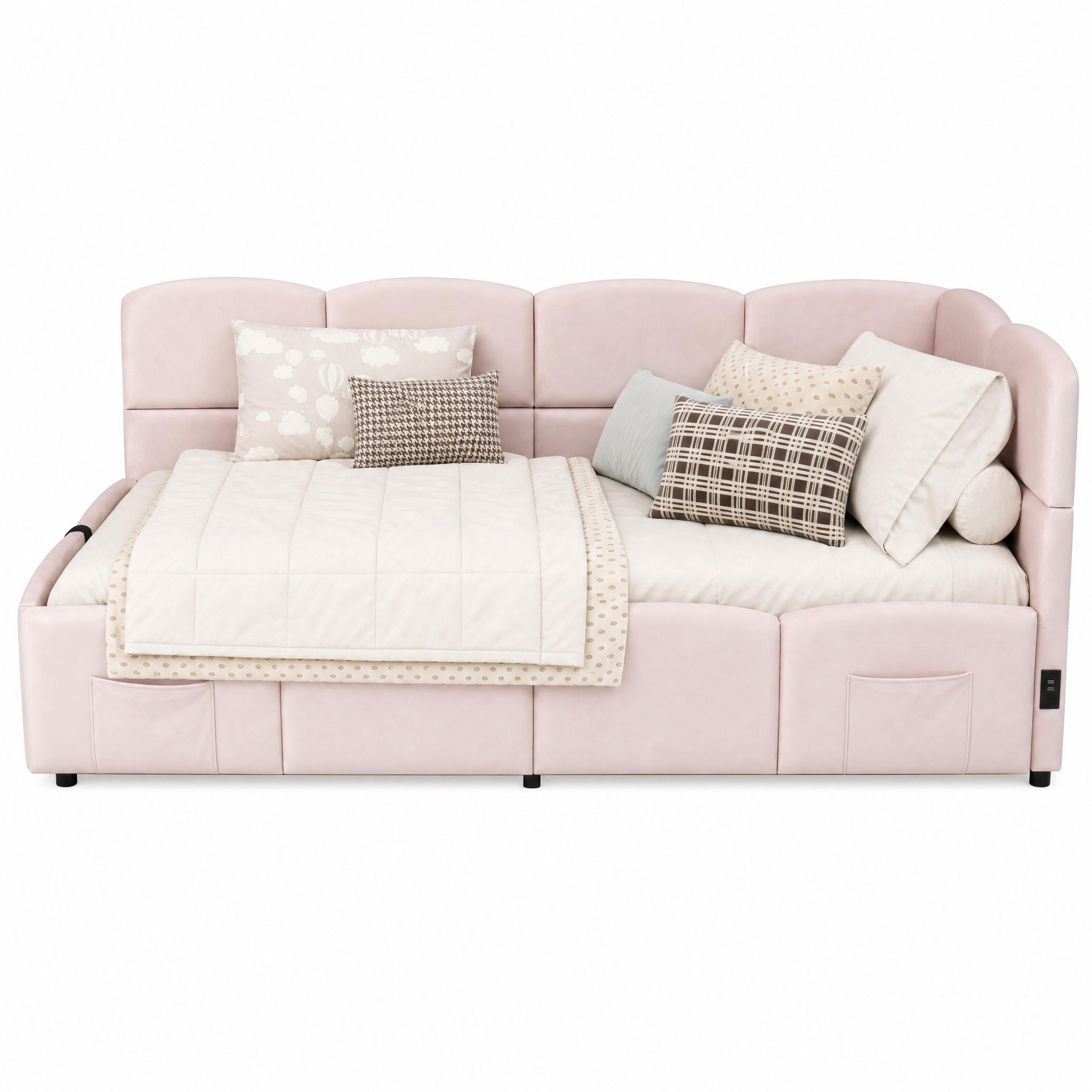 Meubliv Schlafsofa Pink 90x200 cm