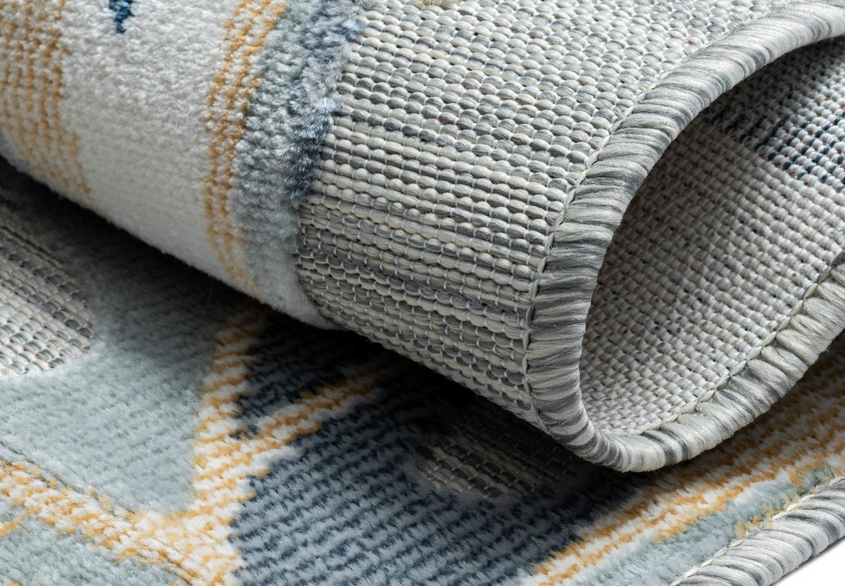 OUTDOORTEPPICH Holly Blaugrau,Silberfarben,Beige 160/230 cm - Blaugrau, Textil (160/230cm) - My-Rug