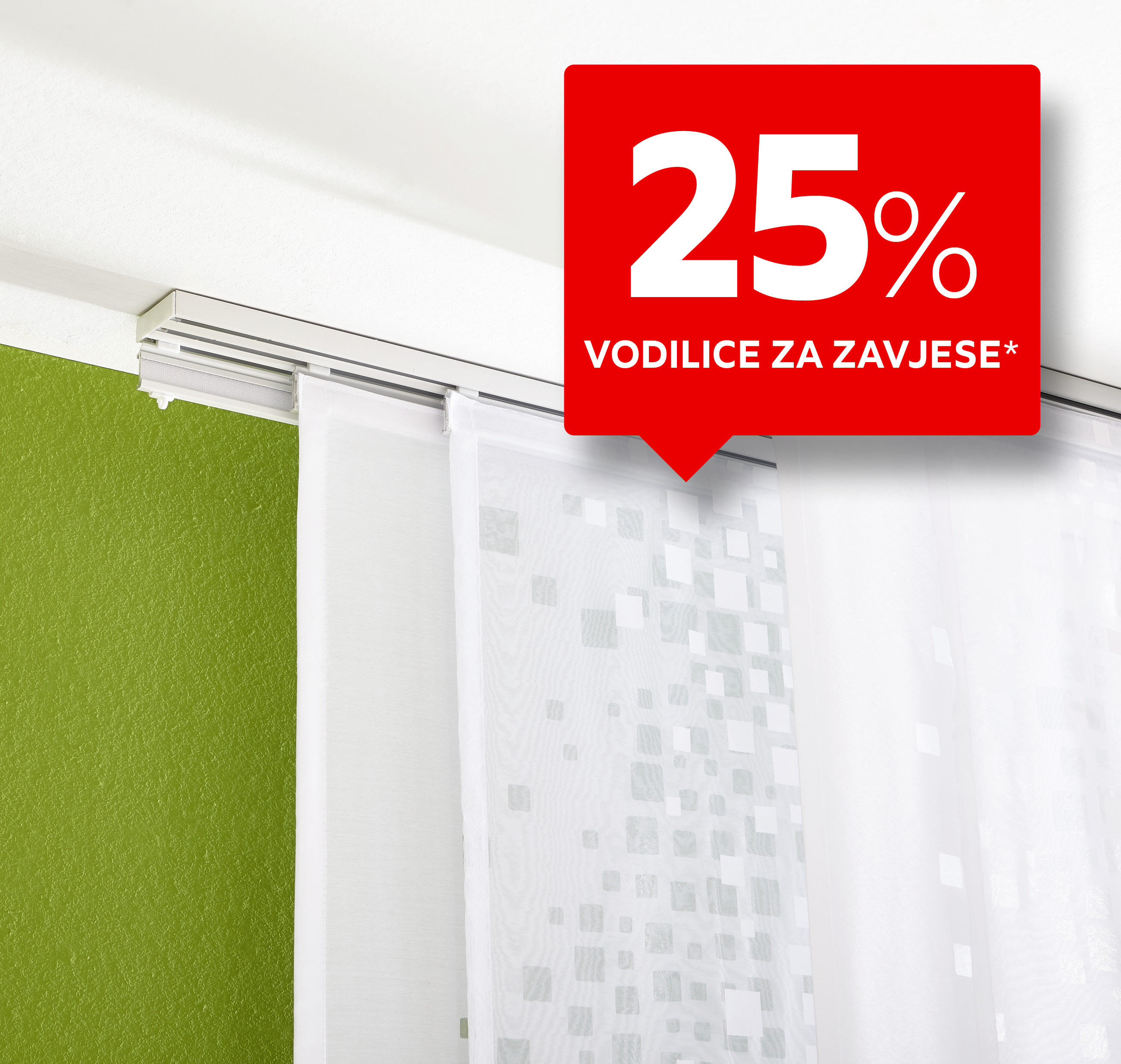 25% vodilice za zavjese*