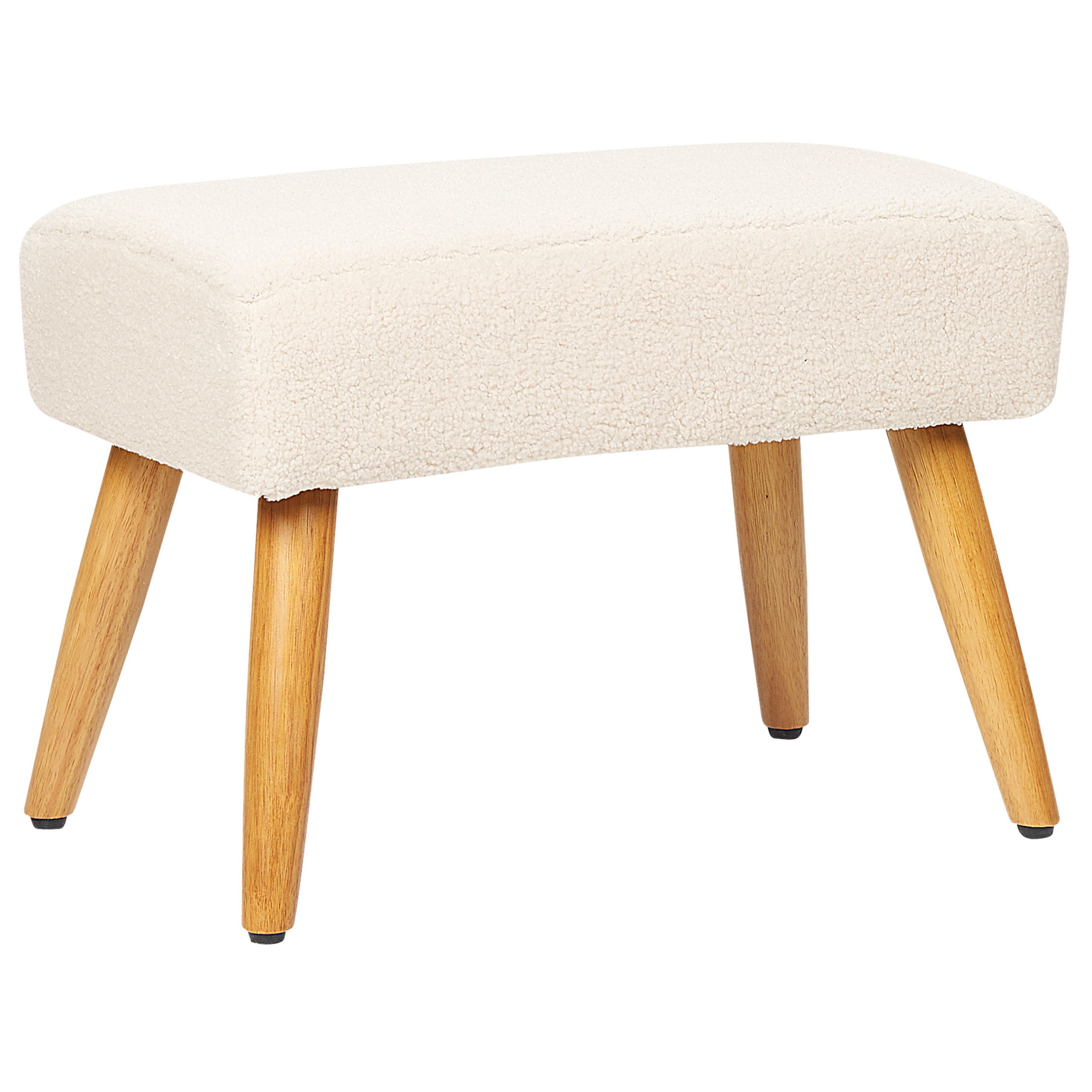 HOCKER Takoma 30/50/35 cm - Beige, Textil (50/35/30cm) - Beliani