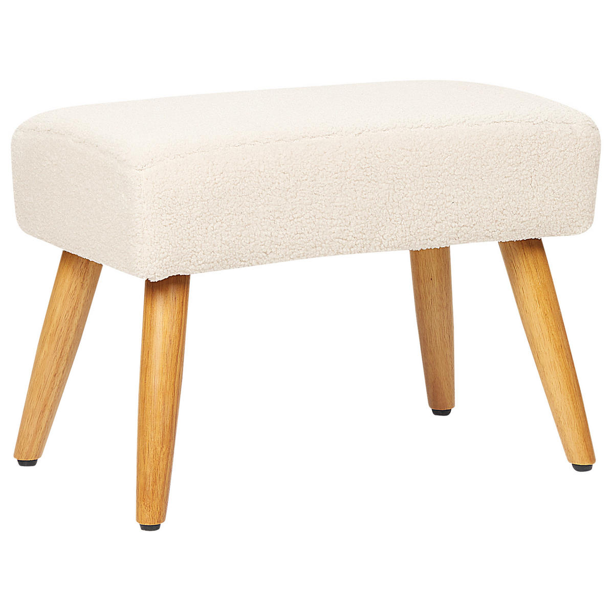 HOCKER Takoma 30/50/35 cm - Beige, Textil (50/35/30cm) - Beliani