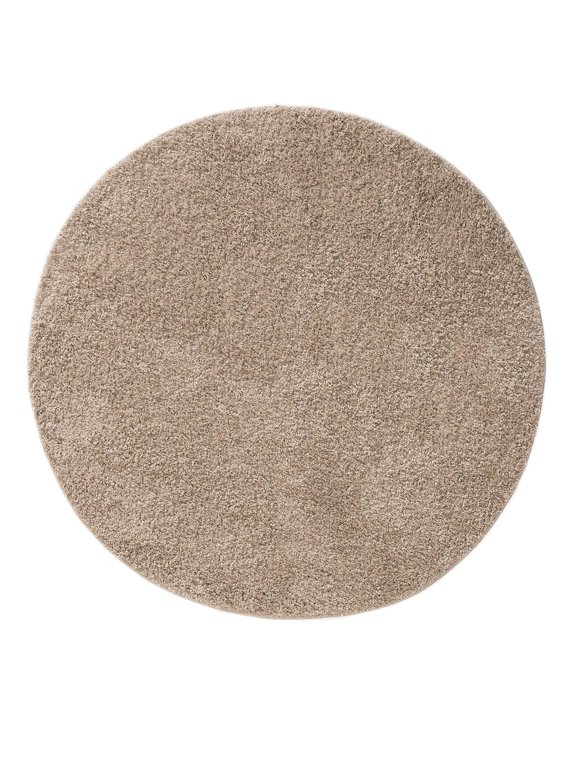 HOCHFLORTEPPICH Soho Beige ø 80 cm rund - Beige, Kunststoff (80/80cm) - benuta