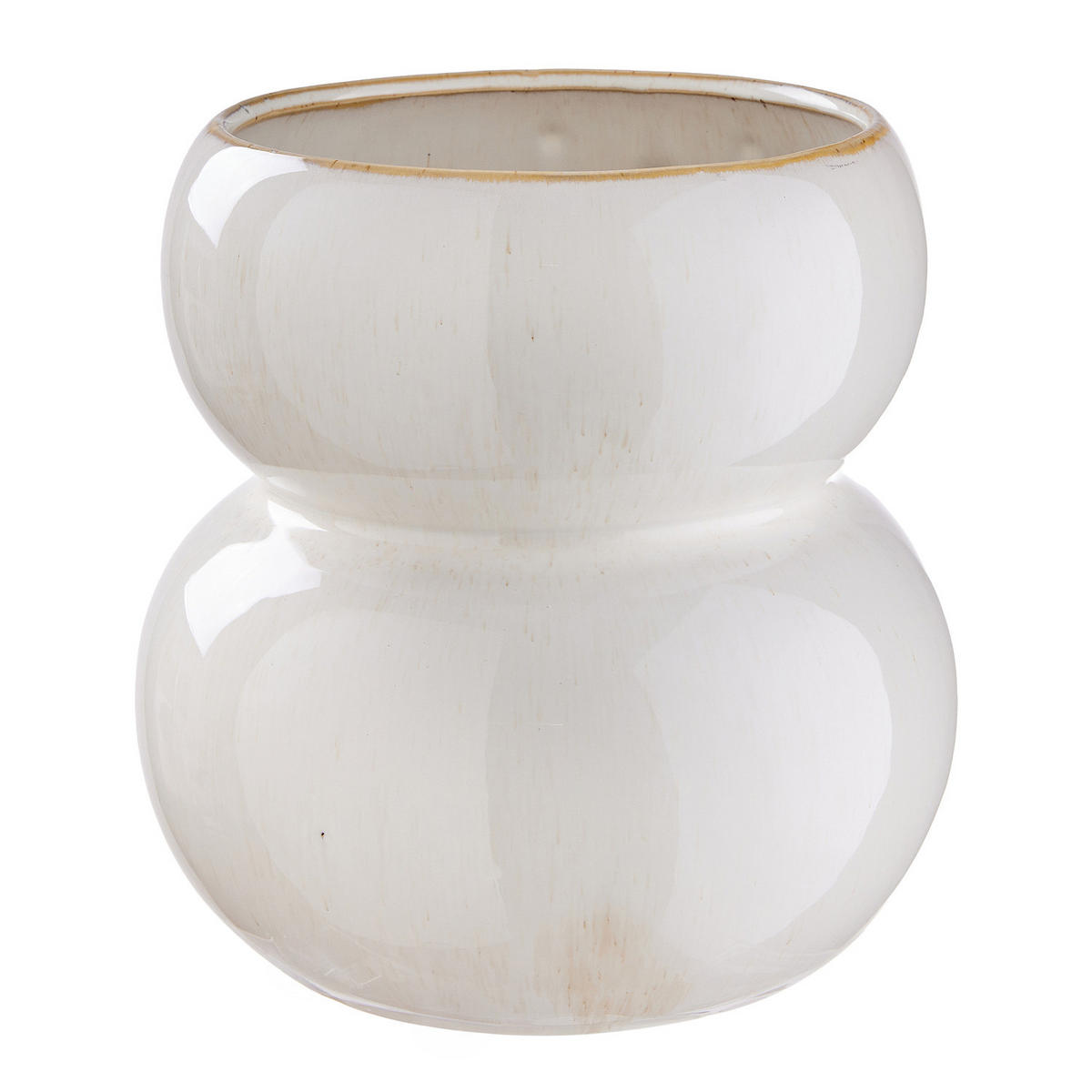 VASE Snowman - Weiß, Keramik (20cm) - Butlers