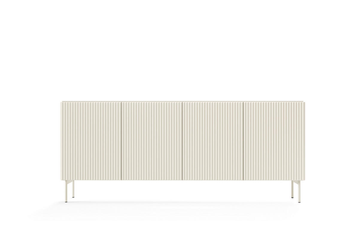 KOMMODE, Kaschmir, 195,2 x 81,2 x 39,8 cm - Beige, Holzwerkstoff (195.2/81.2/39.8cm) - 3XE LIVING