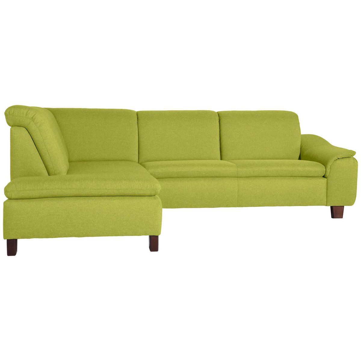 ECKSOFA mit Ottomane links Kaylil Flachgewebe apfel - Apfelbaumfarben, Kunststoff (187/247cm) - 58aufmkessel
