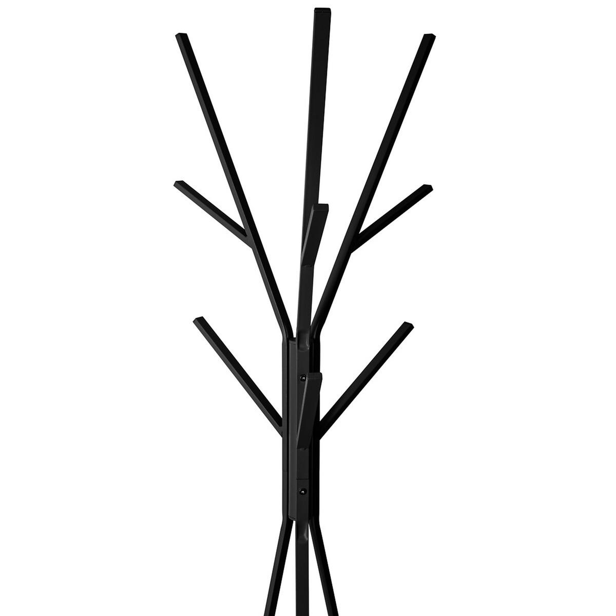 STANDGARDEROBE mit 9 Haken, Metall, MDF, Schwarz - Schwarz, Metall (40/180/44.8cm) - 5five Simply Smart