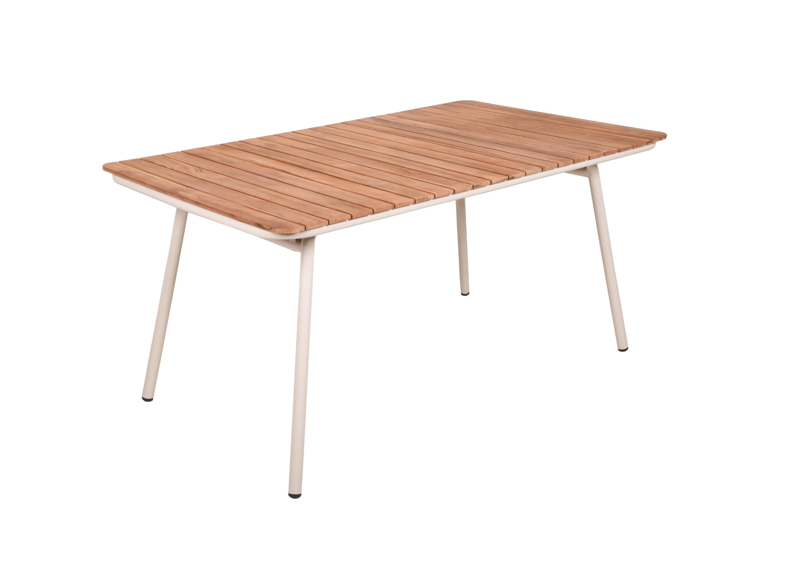 GARTENTISCH Paula Terrassentisch - Creme, Holz (150/90/74cm) - DELUKE