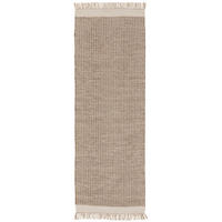 WOLLTEPPICH-LÄUFER Kim Beige 80x250 cm - Beige, Textil (80/250cm) - benuta Pure