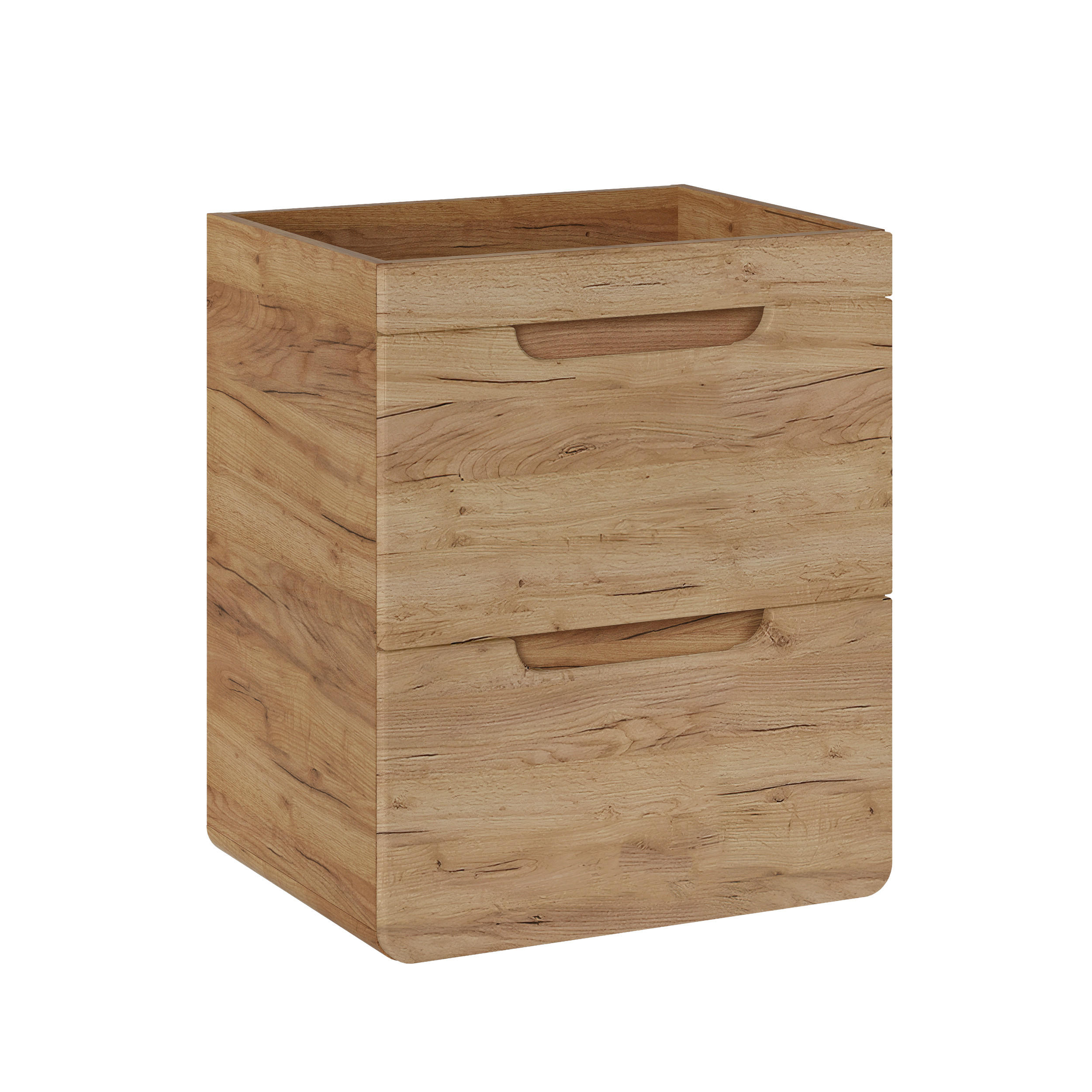 WASCHBECKENUNTERSCHRANK ARVIDA SZK5 Eiche - Eichefarben, Glas/Holzwerkstoff (60/59/46cm) - Komodee