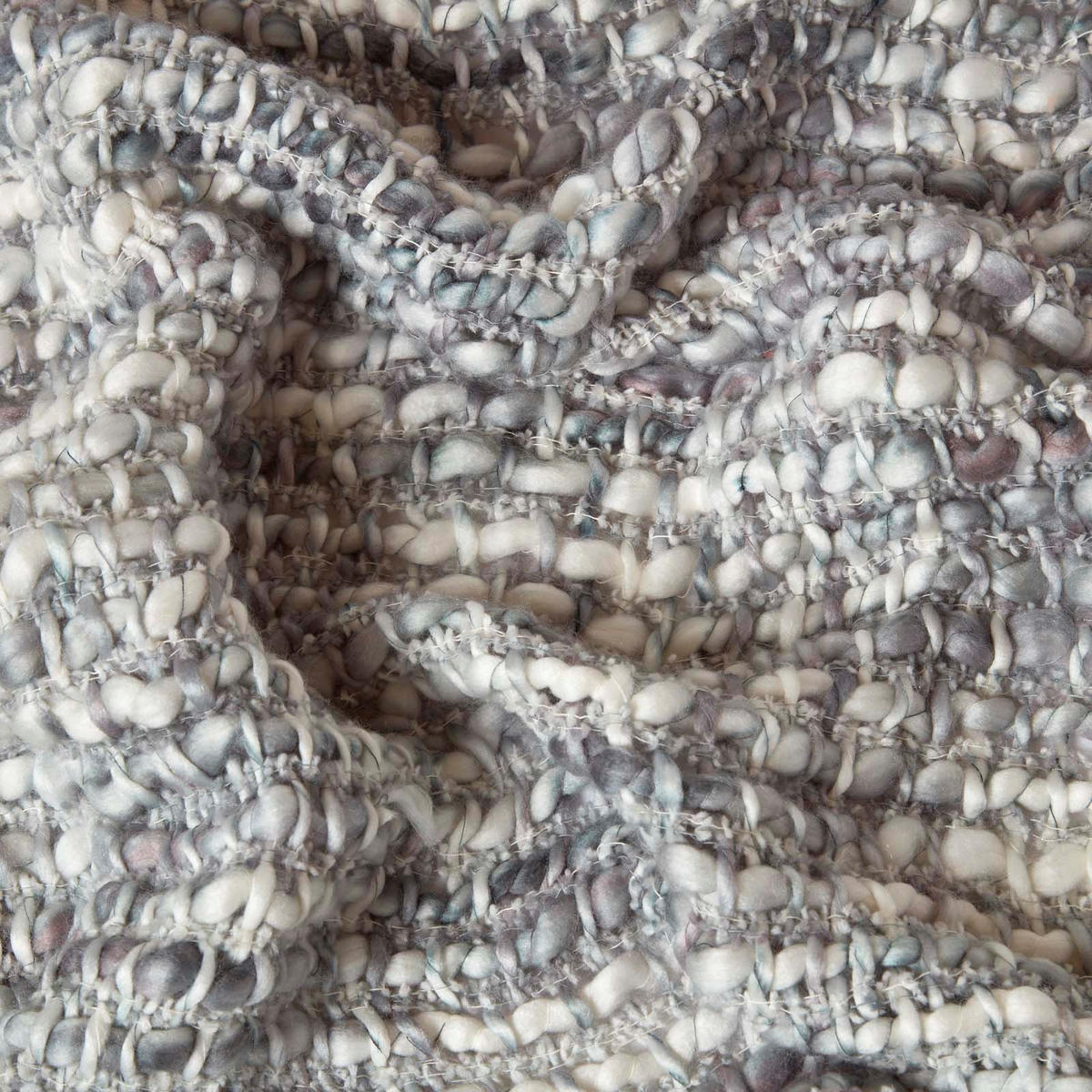 PLAID Ophelia 125/150 cm, meliert - Grau, Textil (125/150cm) - Homescapes