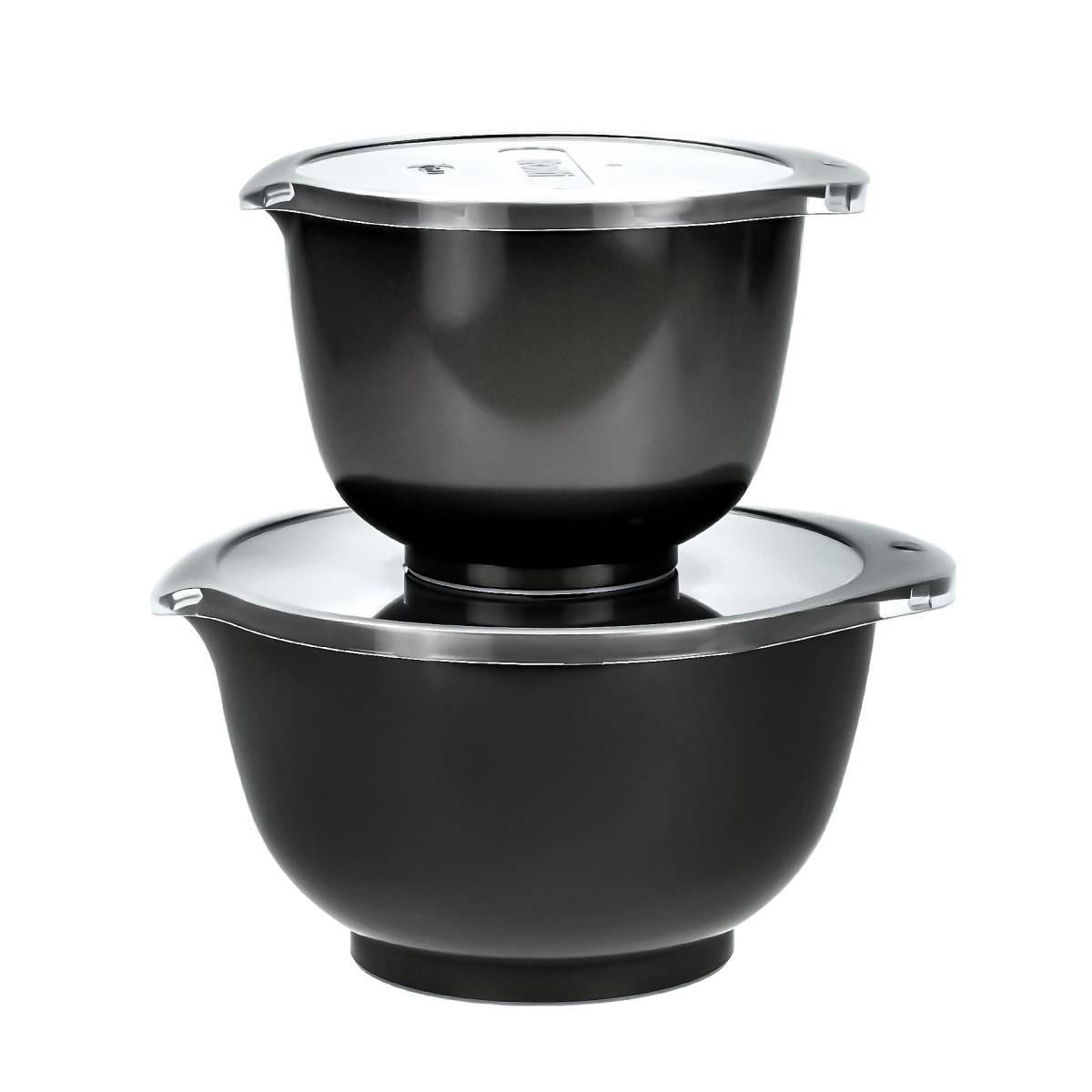 RÜHRSCHÜSSEL-SET Margrethe New schwarz (2tlg) - Schwarz, Kunststoff (21/15cm) - Rosti