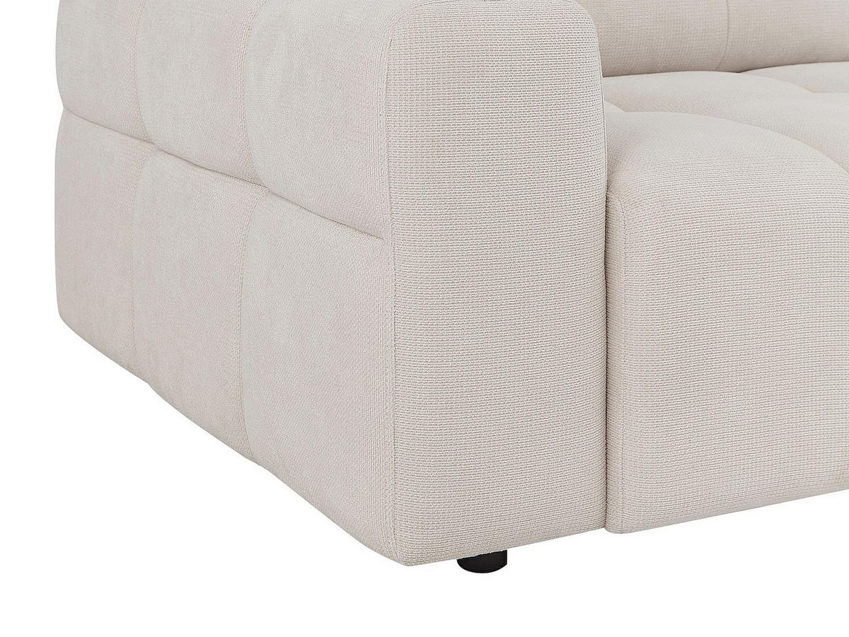 SOFA - 3 Personen - stoff - beige Sopelana - Beige, Kunststoff/Textil (220/78/100cm) - Vente-Unique