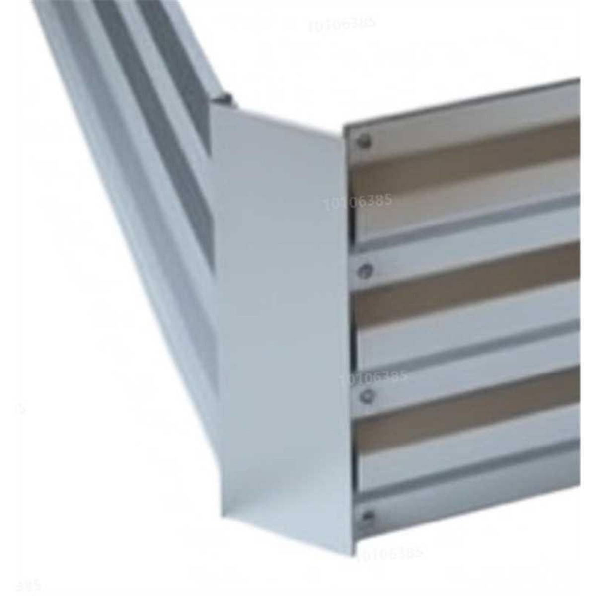 HOCHBEET - Silberfarben, Metall (57/60/57cm) - Relaxdays