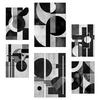 POSTER Set Mit 6 Bauhaus Architektur A3 & A4 Rahmenlos - Klar, Papier (29/3/42cm) - Nacnic