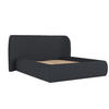 POLSTERBETT Bellano mit Stauraum 180/200 cm Anthrazit im Riva Stoff - Anthrazit/Schwarz, Holz/Holzwerkstoff (180/200cm) - AltaBeds