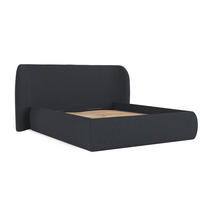 POLSTERBETT Bellano mit Stauraum 200/200 cm Anthrazit im Riva Stoff - Anthrazit/Schwarz, Holz/Holzwerkstoff (200/200cm) - AltaBeds