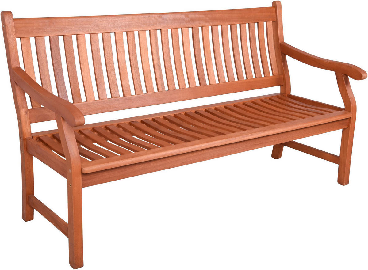 GARTENBANK New Jersey 2-Sitzer natur - Braun, Holz (68/90/120cm) - Sedex