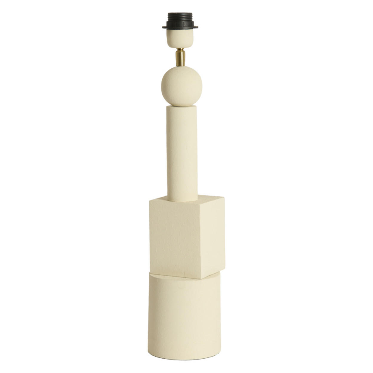 LAMPENFUSS Viviane - Weiß - 13/13/50 cm - Weiß, Metall (13/13/50cm) - Light & Living