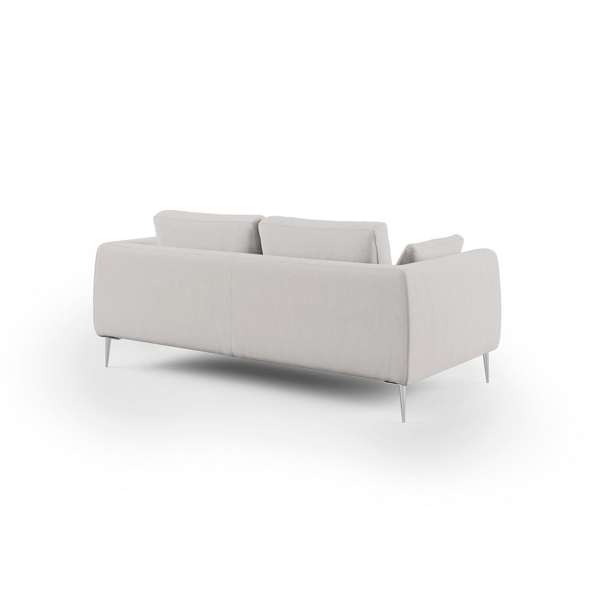 LINEARSOFA Plano - Hellgrau, Textil (196/86/102cm) - Divani.store