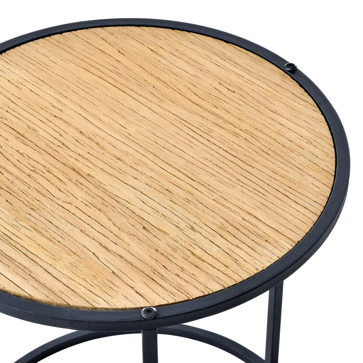 SATZTISCH Moriusaq 40/40/46 - Schwarz, Holzwerkstoff (40/40/46cm) - [en.casa]