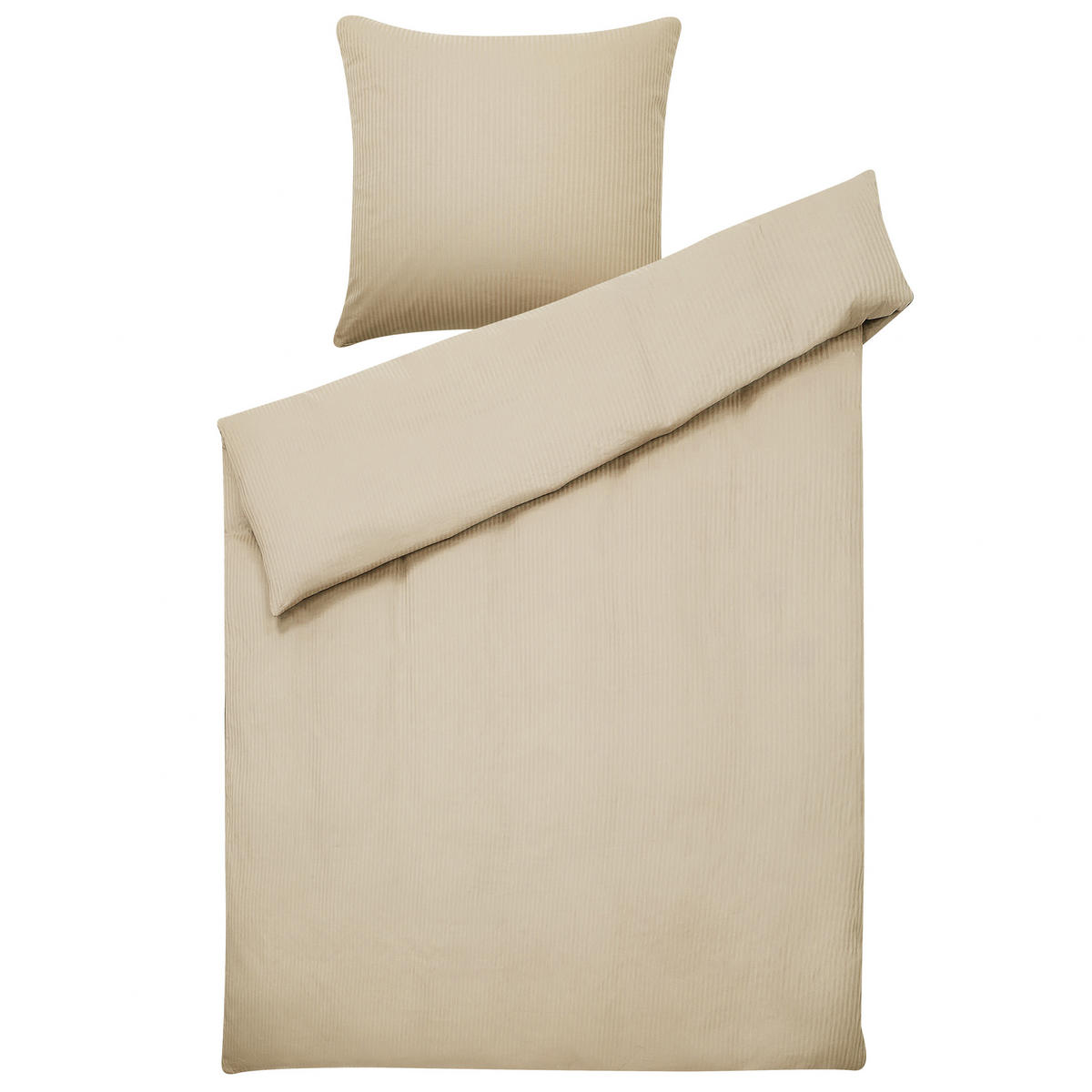 BETTWÄSCHE SET Avondale 135x200 cm - Beige, Textil (135/200cm) - Beliani