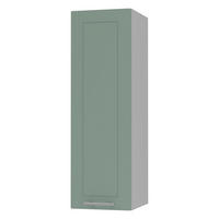 KÜCHENHÄNGESCHRANK Kvantum W4/30 Mint Matt / Grau Matt 30 / 32,5 / 96cm - Grau/Mintgrün, Holz/Holzwerkstoff (30/96/32.5cm) - Feldmann-Wohnen